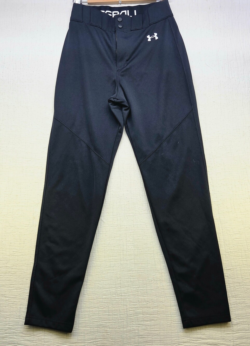 Under Armour Black Athletic Pants Double Button Closure